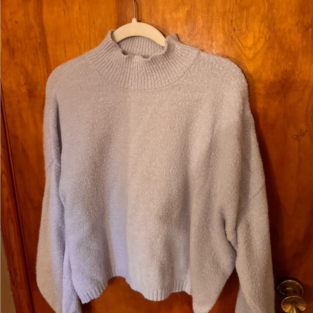 Sincerely Jules Blue Cowl Neck Sweater